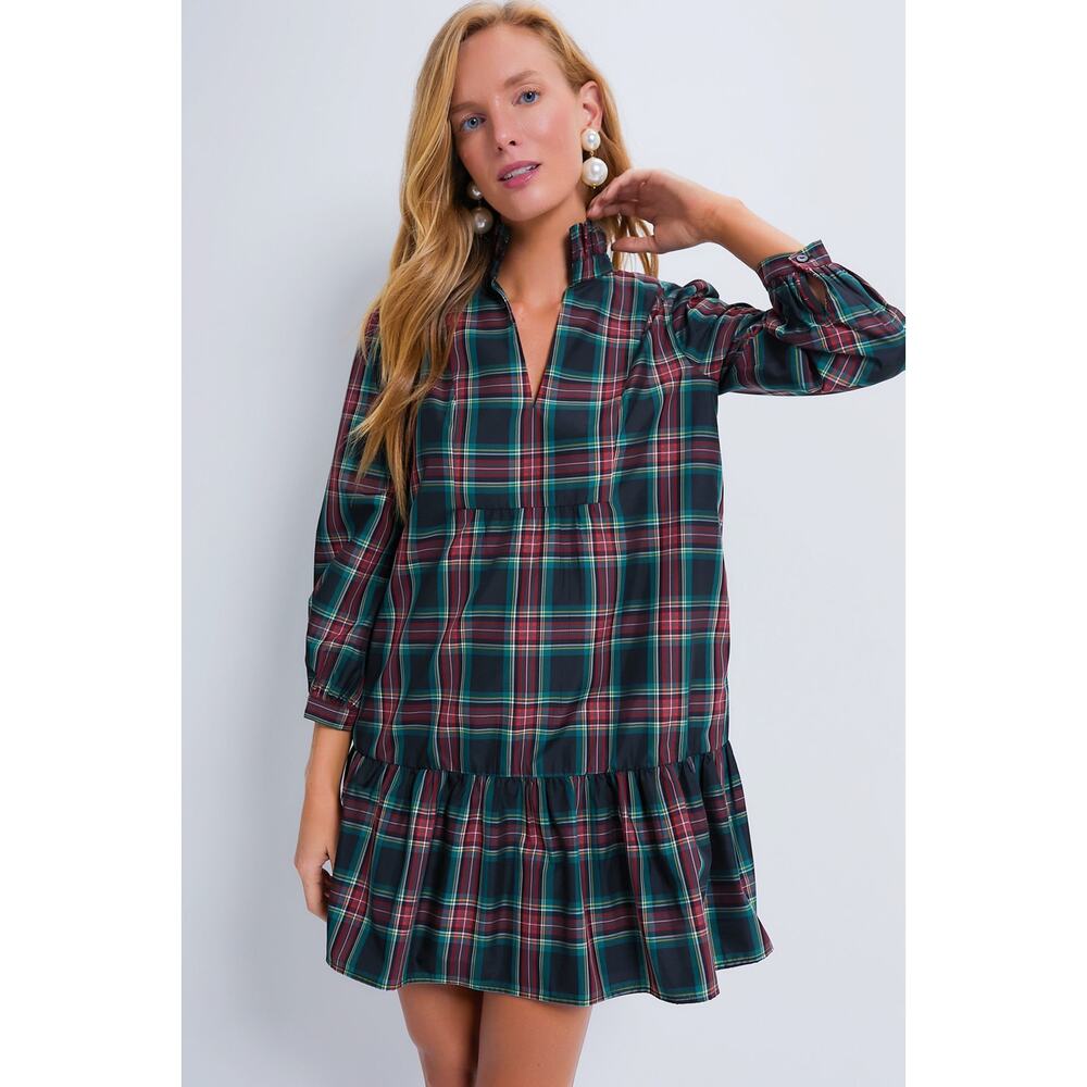Tuckernuck Plaid Mini Dress - Red, Green, Blue